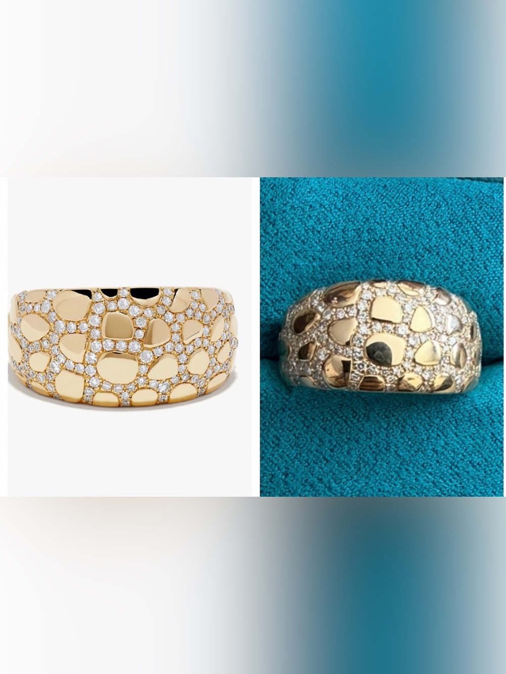EFFY D'oro 14K Yellow Gold Animal Print
Diamond Ring - Size 7 💛